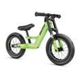 Berg Biky City Green Balance Bike from 2 Years, Pneumatic Tyres, Magnesium Frame, Ride-On Vehicle, 12 Inches, Children's Bicycle Boys and Girls, Saddle Height Adjustable