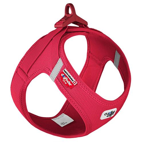 Curli Vest Geschirr Clasp Air-Mesh, rot Größe XS: Brustumfang 33,9-38,2cm Hund