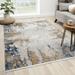 Luxe Weavers Valencia Collection 5996 Blue 5x7 Modern Abstract Area Rug - Luxe Weavers 5996 Blue 5x7