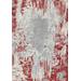 Luxe Weavers Euston Collection 7680 Red 4x5 Modern Abstract Area Rug - Luxe Weavers 7680 Red 4x5