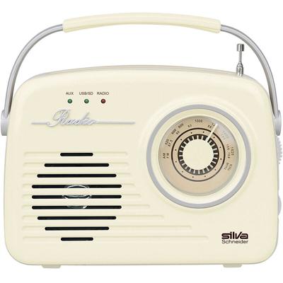 Silva Schneider - Mono 1965 Kofferradio ukw aux, usb wiederaufladbar Beige Image