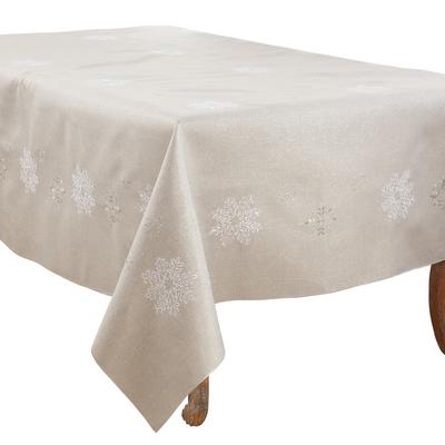 Elegant Tablecloth With Snowflake Design