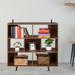 Wood Bookcase,Storage Shelves Stand Bookshelf for Entryway,Living Room