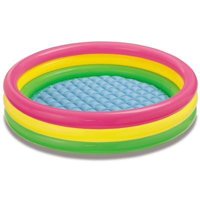 Intex 4ft x 13in Inflatable Sunset Glow Colorful Backyard Kid Play Swimming Pool - 3.6