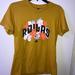 Adidas Tops | Ladies Adidas Gold Tee Floral Graphic Crew Neck Size Medium | Color: Gold/Orange | Size: M