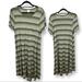 Lularoe Dresses | Lularoe Carly Striped Dress | Color: Green | Size: M