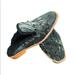 Free People Shoes | Free People Butterfly Effect Faux Fur Velvet Mules Size 38 | Color: Black/Gray | Size: 7.5