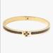 Kate Spade Jewelry | Kate Spade Heritage Spade Flower Thin Hinged Bangle Nwt | Color: Black/Red | Size: 2.58" X 2.49"