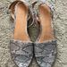 J. Crew Shoes | J Crew Snake Print Sandals | Color: Black/Gray | Size: 8.5