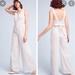 Anthropologie Pants & Jumpsuits | Anthropologie Chino Wide Leg Jumpsuit Size 2 | Color: Cream/White | Size: 2