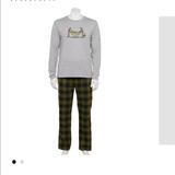 Columbia Pants | Columbia Hammock Graphic Flannel Pajamas Pajama Set Mens Medium Nwt New | Color: Brown/Gray | Size: M
