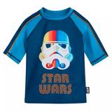 Disney Swim | Disney Star Wars Stormtrooper Rash Guard For Boys Nwt - Upf 50+ - Size 4 | Color: Blue | Size: 4tb