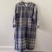 Burberry Dresses | Burberry Girls Long Sleeves Dress Blue Plaid Size 12 | Color: Blue/Gray | Size: 12g