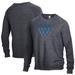 Men's Black Wellesley Blue The Champ Crewneck Pullover Sweatshirt
