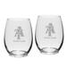 North Carolina A&T Aggies Personalized 15oz. 2-Piece Stemless Wine Glass Set
