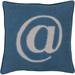 Brayden Studio® Kees Linen Text 100% Linen Throw Pillow Cover in Blue | 20 H x 20 W in | Wayfair 6EC953845B554A18A9D9E33A70BE2BE9