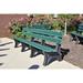 Frog Furnishings Adams Colonial Recycled Plastic Park Outdoor Bench Plastic in Green | 33.5 H x 72 W x 25 D in | Wayfair PB6GRECOLE08J