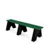 Frog Furnishings Adams Sport Recycled Plastic Park Outdoor Bench Plastic in Green | 18 H x 96 W x 24 D in | Wayfair PB8GRESPOE1999