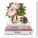 Oliver Gal Flowers N Fashion II, Glam Flower Library Modern Pink - Canvas Graphic Art for Bedroom Canvas in Green/Pink/White | Wayfair