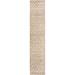 White 197 x 39 x 1.5 in Area Rug - RugPal Contemporary Modon Runner Rug Light Brown-Ivory Color Polypropylene | 197 H x 39 W x 1.5 D in | Wayfair