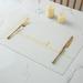 Umber Rea Waterproof 2 Piece Placemat Set Leather in White | 11.8 H x 17.7 W in | Wayfair 03WDN7327LX0007E61E