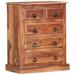 Foundry Select Drawer Cabinet 23.6" x 13.8" x 29.5" Solid Sheesham Wood in Brown | 29.5 H x 13.8 W x 23.6 D in | Wayfair