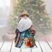 The Holiday Aisle® Masterpiece Wood Carved St. Nicolas Journey Santa Figurine Wood in Brown | 8 H x 5 W x 5 D in | Wayfair