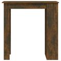 Latitude Run® Bar Table Kitchen Pub Bistro Table w/ Storage Rack Engineered Wood | 40.7 H x 40.2 W x 19.7 D in | Wayfair