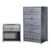 Williston Forge Adame Metal 2-Piece Chest & Nightstand Set Metal in Gray | Wayfair FBDEEC89F339481281F1D130174C3387