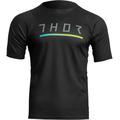 Thor Assist Caliber Kurzarm Fahrrad Jersey, schwarz, Größe M