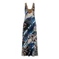 Boston Proper - Embellished Mixed Paisley Floral Maxi Dress - Multi - Large