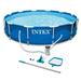 Intex Metal Frame 10' x 30" Swimming Pool with Filter Pump and Maintenance Kit - 49
