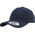 Yupoong Flexfit Low Profile Cotton Twill Unisex Dad Hat Cap für Damen und Herren, 6 Panel Baseball Cap unstructured mit Messingverschluss, navy, One Size