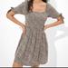 American Eagle Outfitters Dresses | Flowy Ae Smocked Mini Cheetah Dress | Color: Black/Tan | Size: Xl