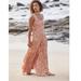Free People Dresses | Free People Aloha One Piece Wide Leg Jumpsuit | Color: Pink/White | Size: L