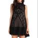 Free People Dresses | Free People Blk Lace Inset Dress | Color: Black | Size: S