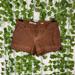 Anthropologie Shorts | Anthropologie Pilcro And The Letterpress Faux Leather Shorts | Color: Brown | Size: 26