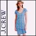 J. Crew Dresses | J.Crew Ikat Print Tee Shirt Dress | Color: Blue/White | Size: S