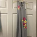 Jessica Simpson Dresses | Jessica Simpson Rain Flower Dress | Color: Gray/Pink | Size: Sj