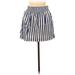 Hollister Casual Skirt: Blue Stripes Bottoms - Women's Size Medium