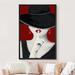IDEA4WALL Women's Framed Canvas Print Wall Art Elegant Woman w/ Lipstick | 24 H x 16 W x 1.5 D in | Wayfair 8022272778878