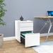 Inbox Zero Carreiro 3-Drawer Portable File Cabinet Metal/Steel in White | 24.4 H x 15.3 W x 18 D in | Wayfair 6260CB4FDDB24D61B7E5F27ECCC147B0