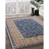 Blue/Navy 84 x 60 x 0.08 in Indoor Area Rug - Bungalow Rose 100% Machine Washable Midcentury Modern 2276 Area Rug /Chenille | Wayfair