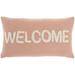 "Mina Victory Life Styles Tufted Welcome Blush Throw Pillows 12""X21"" - Nourison 798019080648"