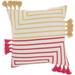 "Mina Victory Life Styles Geometric Lines Hot Pink Yellow Throw Pillows 18""X18"" - Nourison 798019084271"