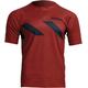 Thor Assist Hazard Shortsleeve Bicycle Jersey, red, Size M