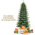 Goplus - 180CM Sapin Vert Artificiel, Arbre Epais et Realiste avec 502+960 Branches en pvc et