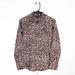 J. Crew Tops | J. Crew Women's Dress Shirt Button Up Cheetah Print Slim Fit Long Sleeve Size 2 | Color: Black/Tan | Size: 2