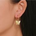 Brandy Melville Jewelry | Brandy Melville Yellow Acrylic Butterfly Earrings | Color: Gold/Yellow | Size: Os