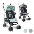 Mobiclinic®, Kinderwagen, Buggy, Elefant, Verstellbare Rückenlehne, faltbar, Doppeltes Sicherheitssystem, Abnehmbare Räder, Verstellbarer 5-Punkt-Gurt, Leichter Kinderwagen, Grün und schwarz